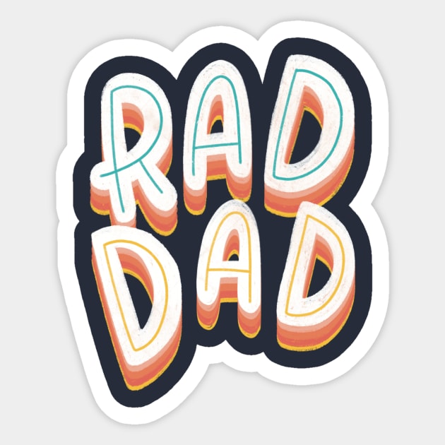 Rad Dad Sticker by Inkus Dingus